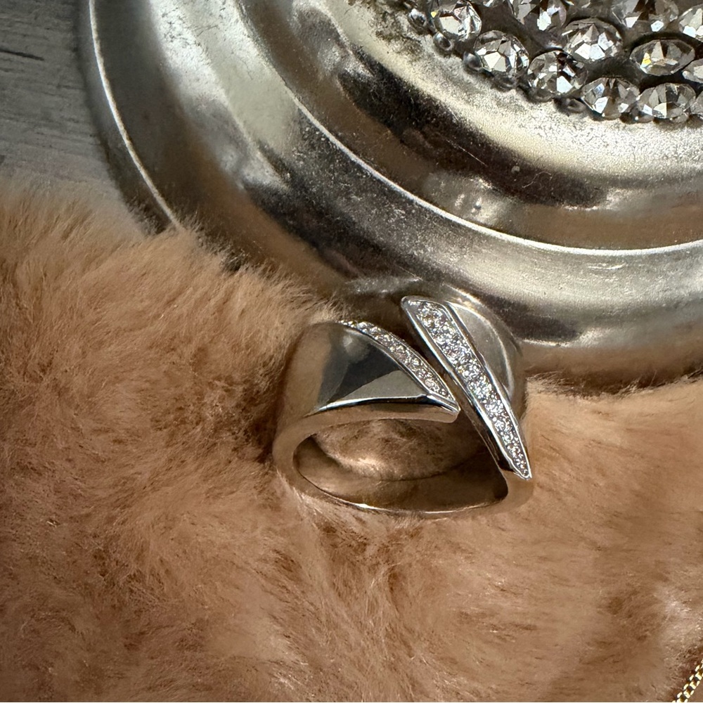 silver open bypass Ring
